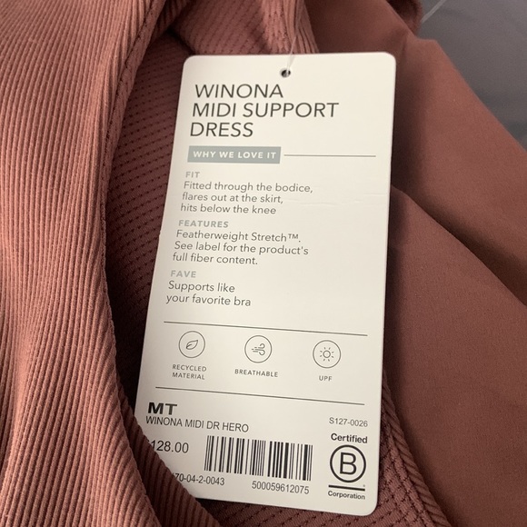 Athleta Dresses Athleta Winona Midi Support Dress Hearth Rose Nwt